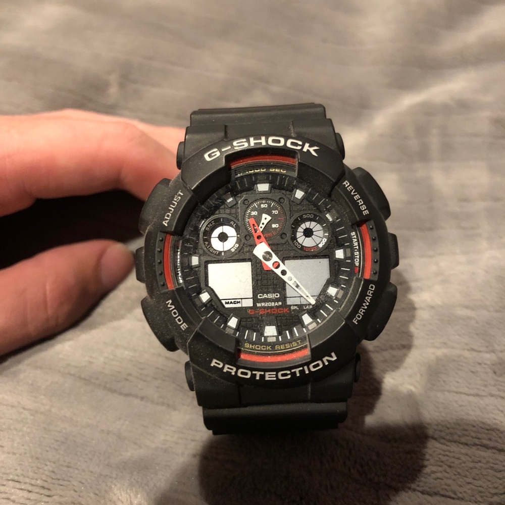 Black/Red Casio G-Shock watch